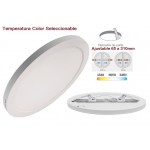 Downlight panel LED Redondo 330mm CCT 30W, Corte ajustable 65 a 310mm